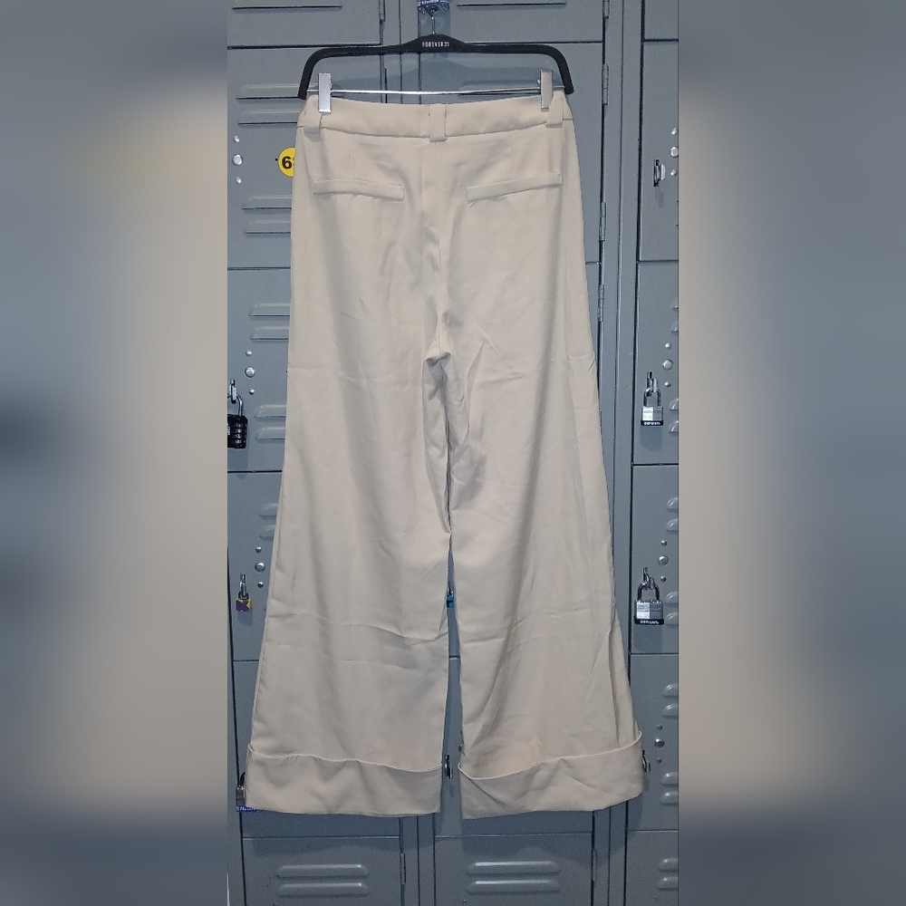 NWT SHEIN BAE Women's Button Pocket Simple Low-Waist Long Cuffed Pants Size 4 - Picture 7 of 8